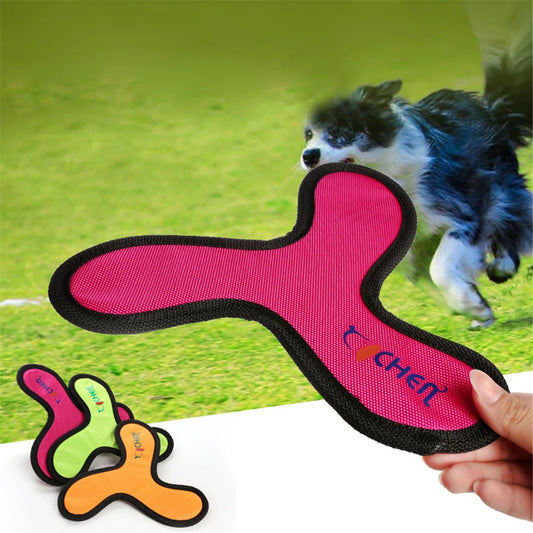 Triangular Flying Discs Dog Training Toy Oxford Cloth  Bite Resistant Boomerang Flying Saucer Toy