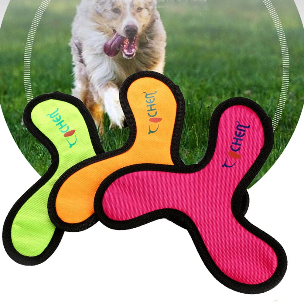 Triangular Flying Discs Dog Training Toy Oxford Cloth  Bite Resistant Boomerang Flying Saucer Toy