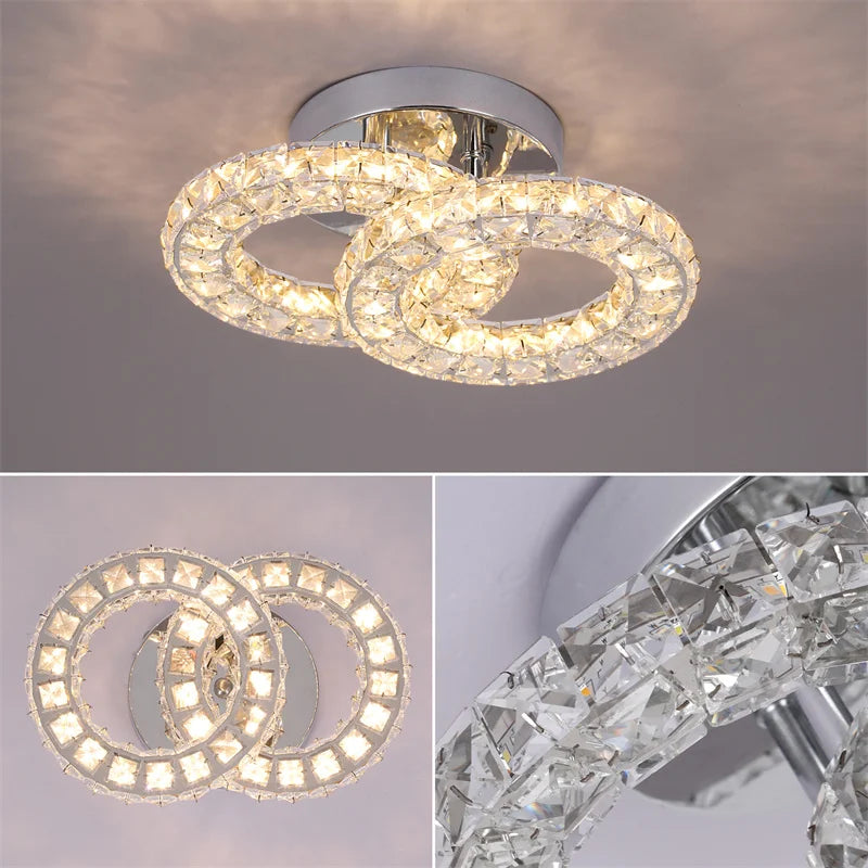 K9 Crystal Led Ceiling Light Home Decor - theultimatemarketshop