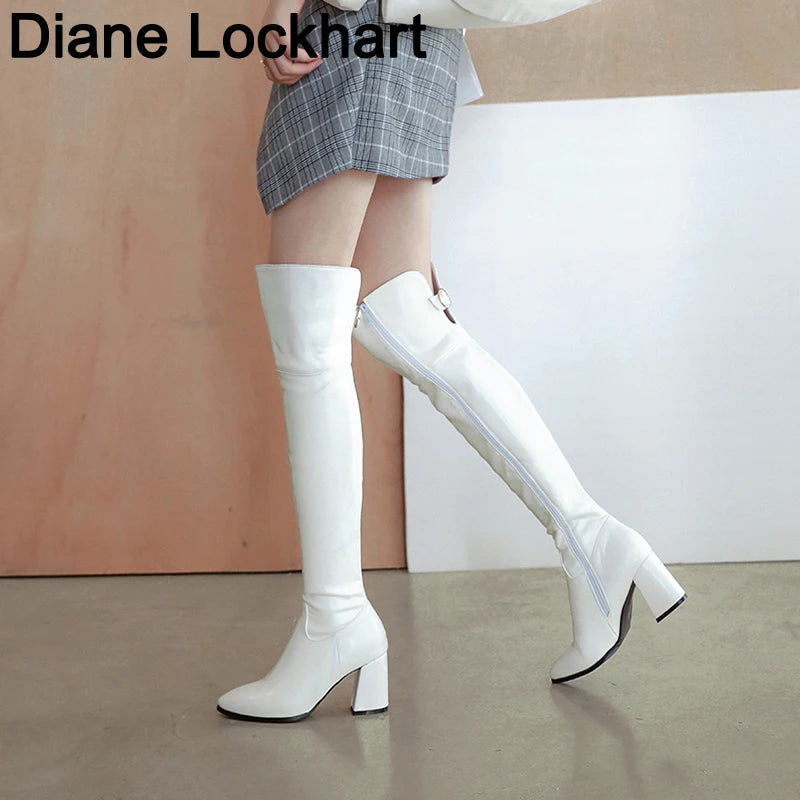 2024 New  Women Boots  Over the Knee Boots Sexy Female Autumn/Winter lady Thigh High Boots