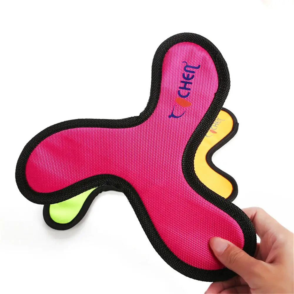 Triangular Flying Discs Dog Training Toy Oxford Cloth  Bite Resistant Boomerang Flying Saucer Toy