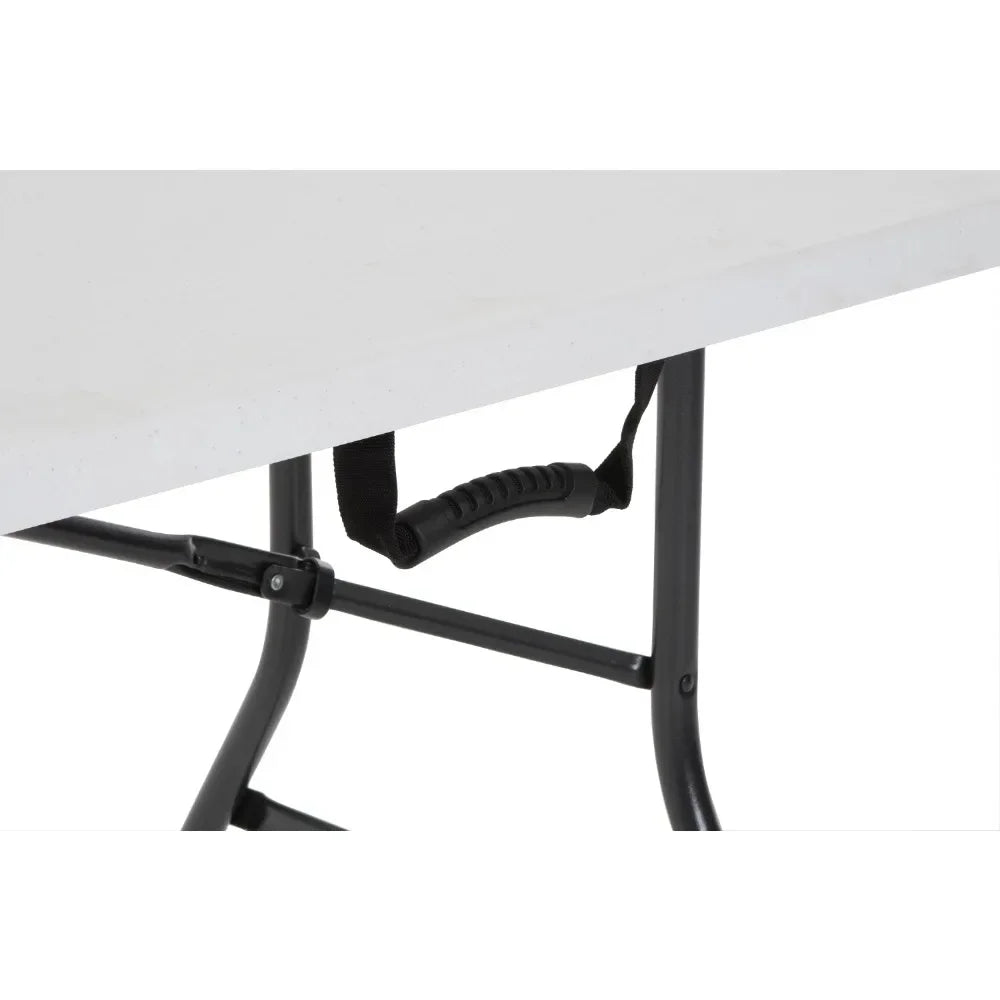 6 Foot Folding Table In White Speckle Free Shipping  Folding Table Portable