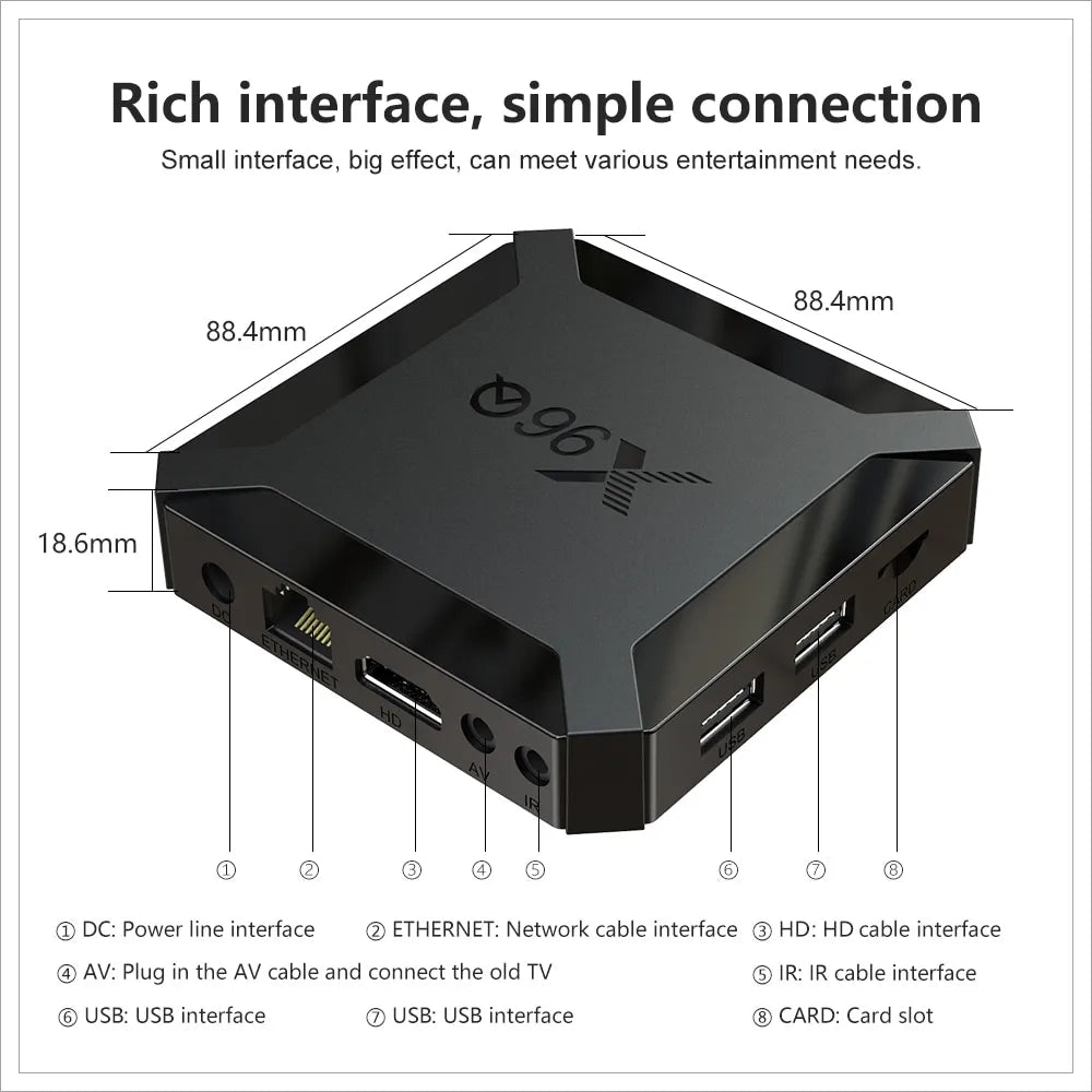 X96Q 2GB 16GB Android 10.0 TV Box All winner  Wifi Google Player Youtube X96 1GB 8GB Set Top Box - theultimatemarketshop