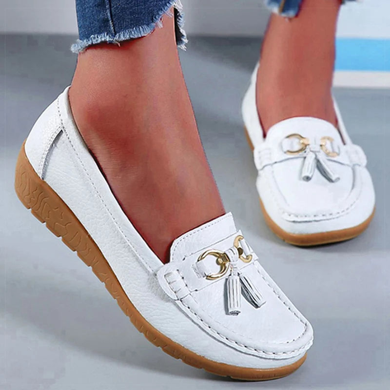 Women Casual Shoes  Slip On Loafers  Woman Soft Low Heels