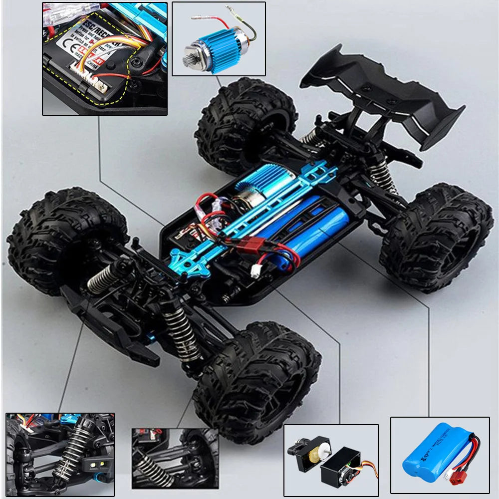 New Large RC Cars 50km/h High Speed RC Cars Toys for Boys Remote Control Car 4WD Off Road Monster Truck - theultimatemarketshop