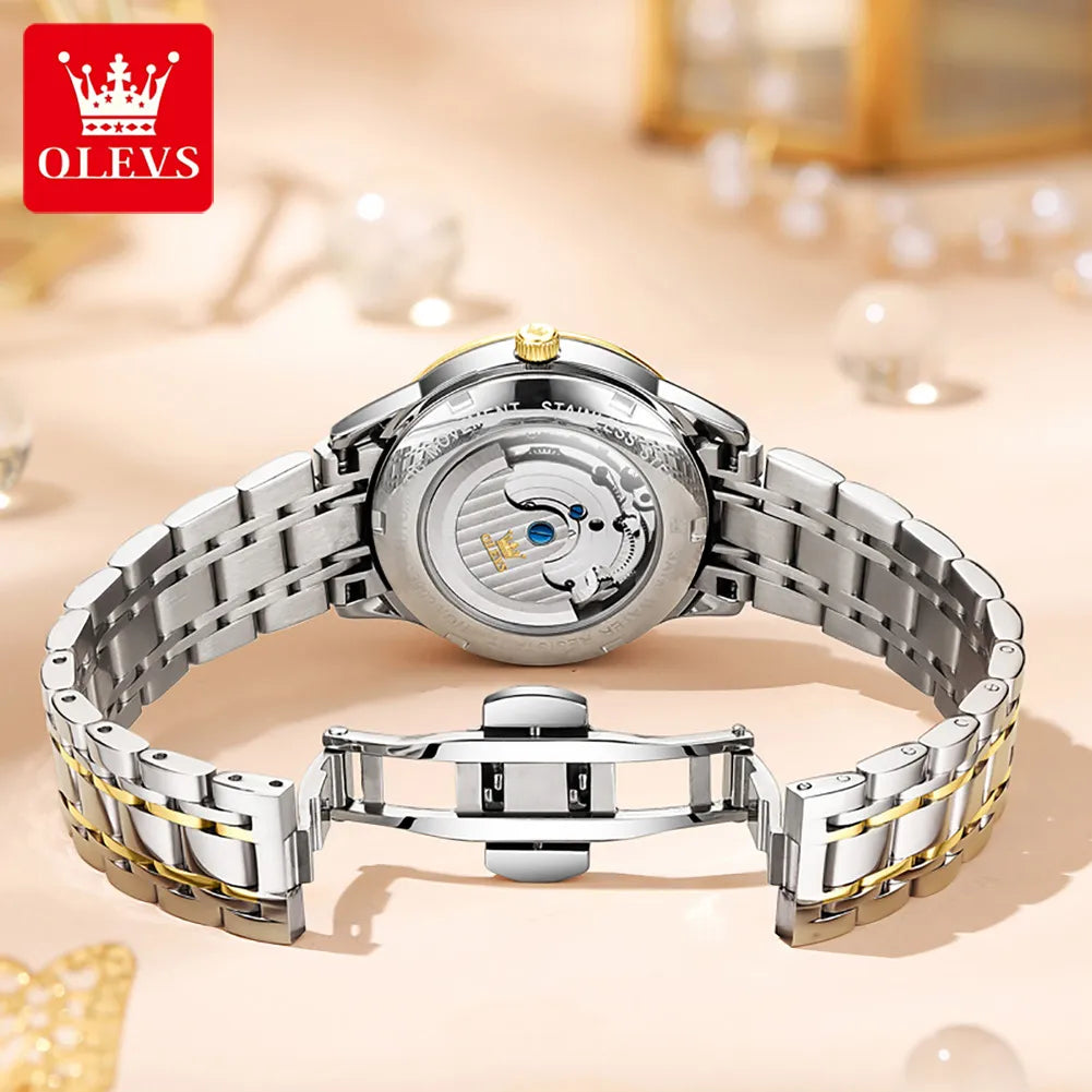 OLEVS Automatic Mechanical Luxury woman wrist watch - theultimatemarketshop