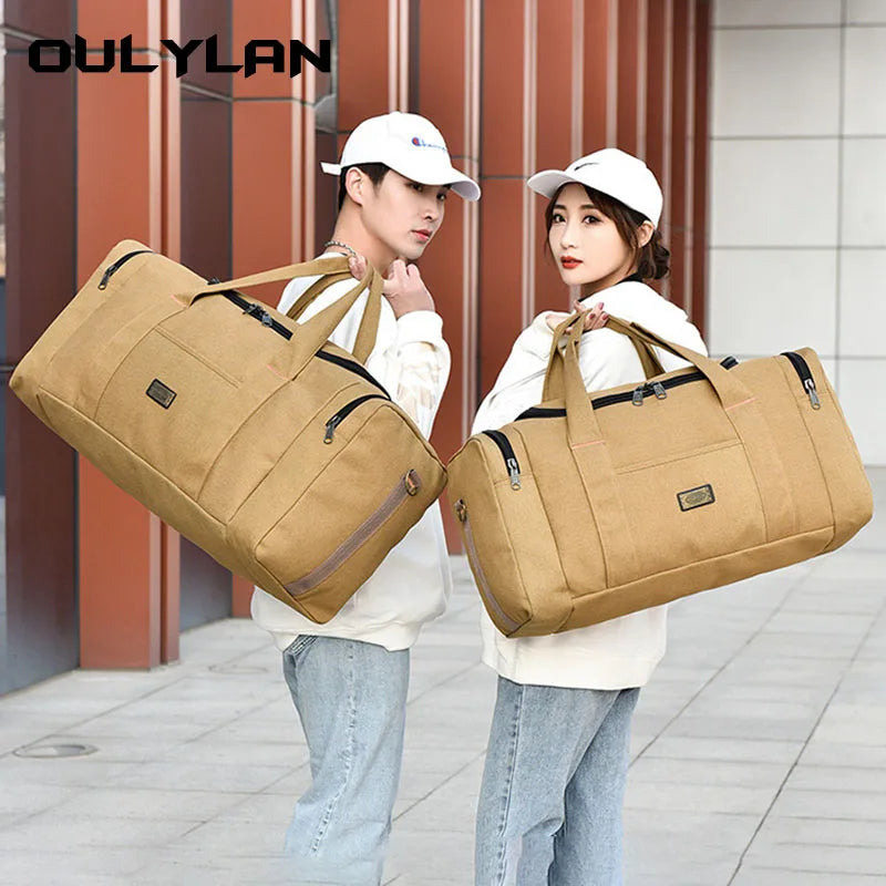 Portable Travel Luggage Bag for Women/Men Multifunctional Backpack Duffel Handbag Weekender Outdoor Camping Shoulder Bag