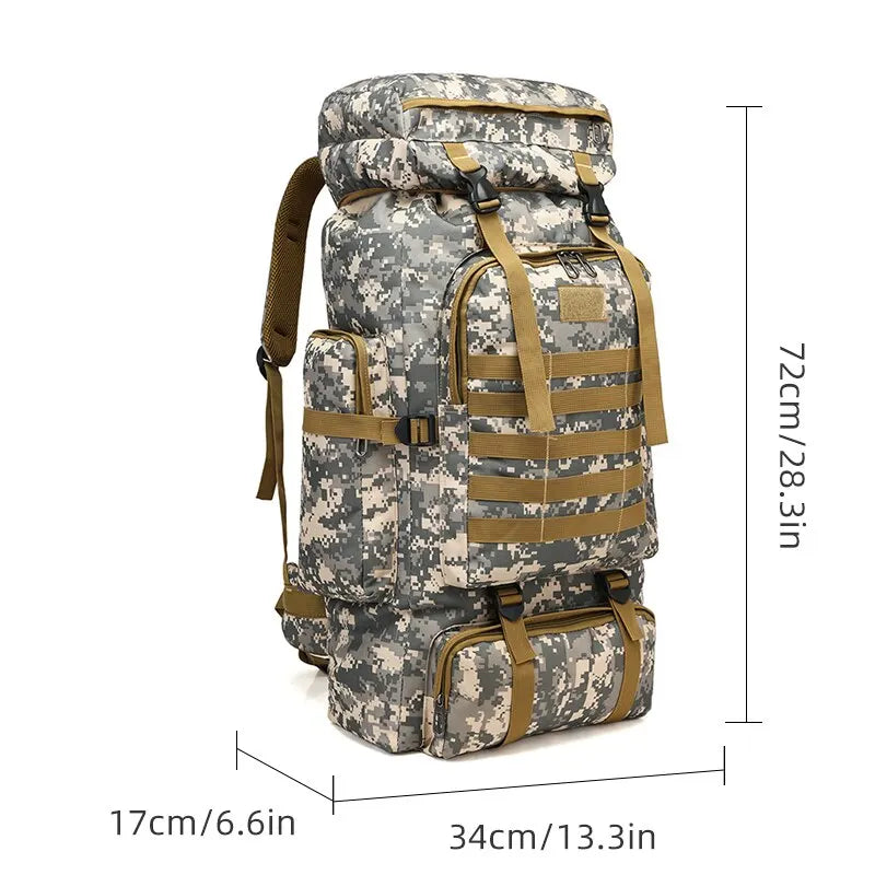 Outdoor Military Camouflage travel Backpack Men Large Capacity Waterproof  Backpack for Men Hiking Bag