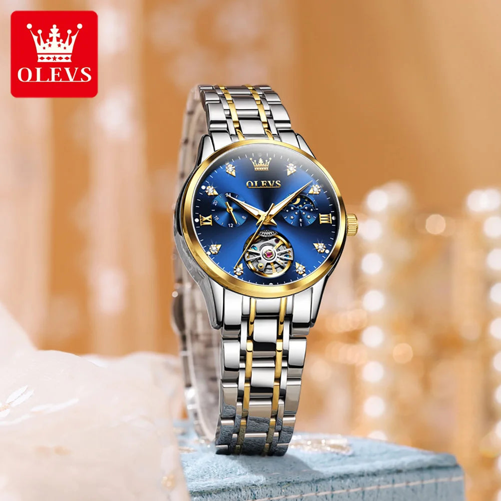 OLEVS Automatic Mechanical Luxury woman wrist watch - theultimatemarketshop