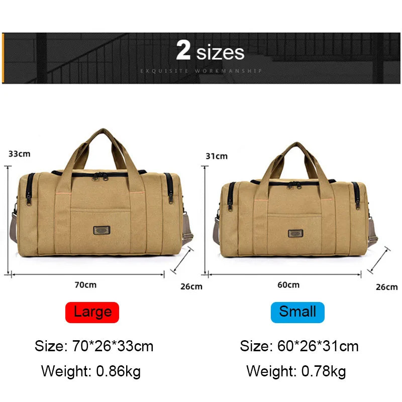 Portable Travel Luggage Bag for Women/Men Multifunctional Backpack Duffel Handbag Weekender Outdoor Camping Shoulder Bag