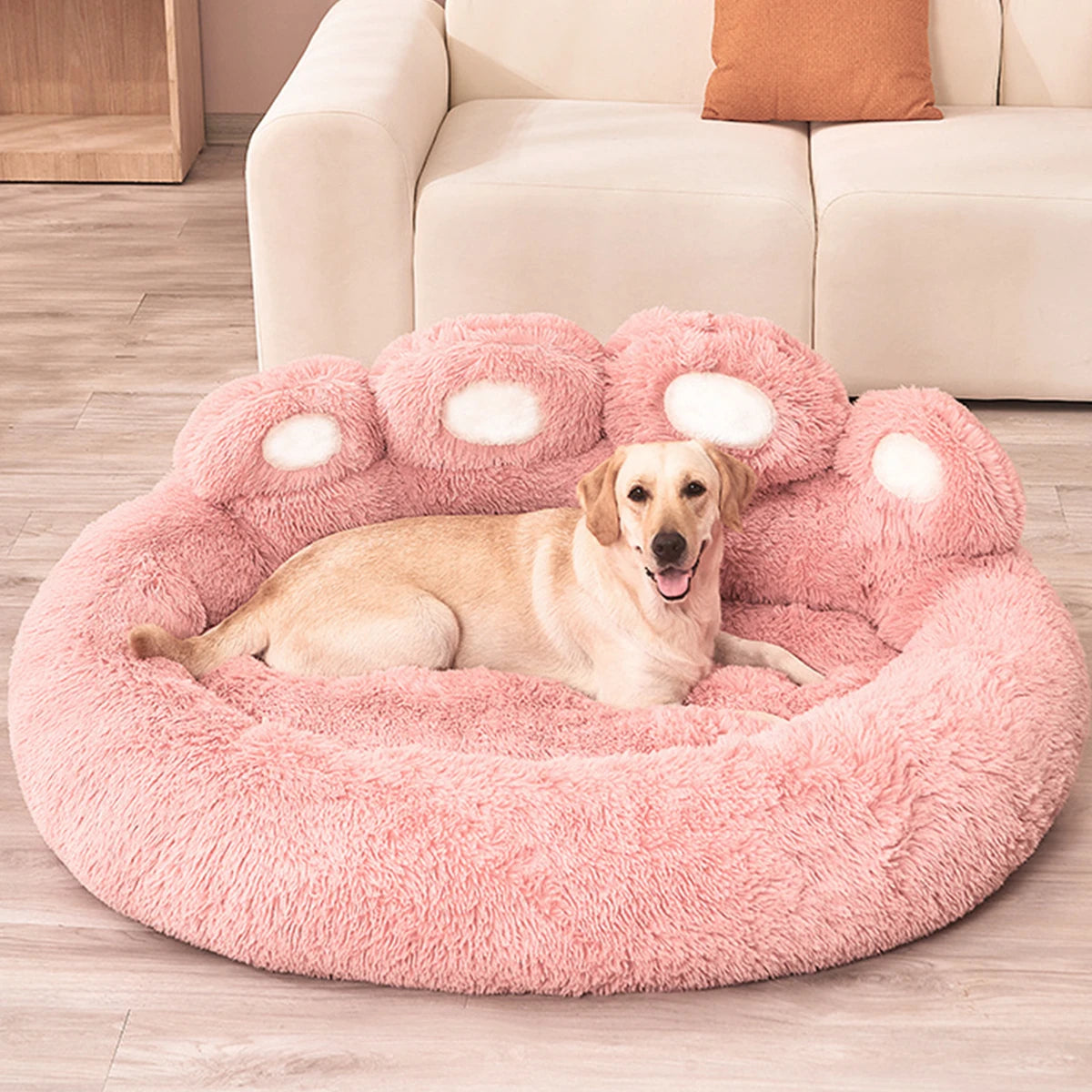 Beds for Small & Large Dogs Warm, Washable Plush Medium - theultimatemarketshop