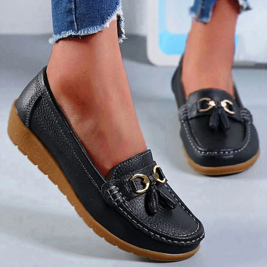 Women Casual Shoes  Slip On Loafers  Woman Soft Low Heels