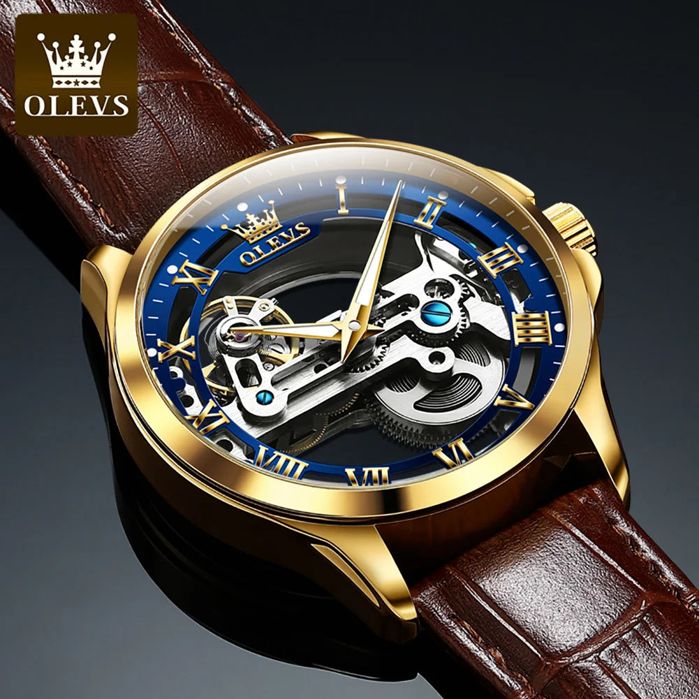 OLEVS Luxury Brand Men Automatic Mechanical Wristwatch - theultimatemarketshop