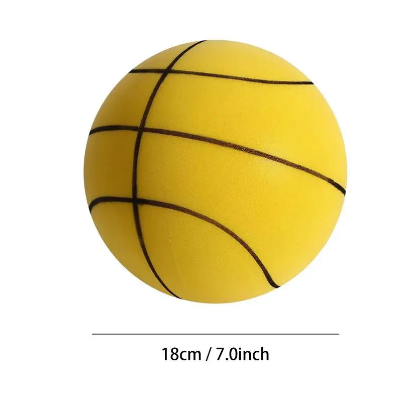 Kids Basketball Silent Youth Indoor/ Outdoor Training Ball Soft Bouncy And Quiet  Kids