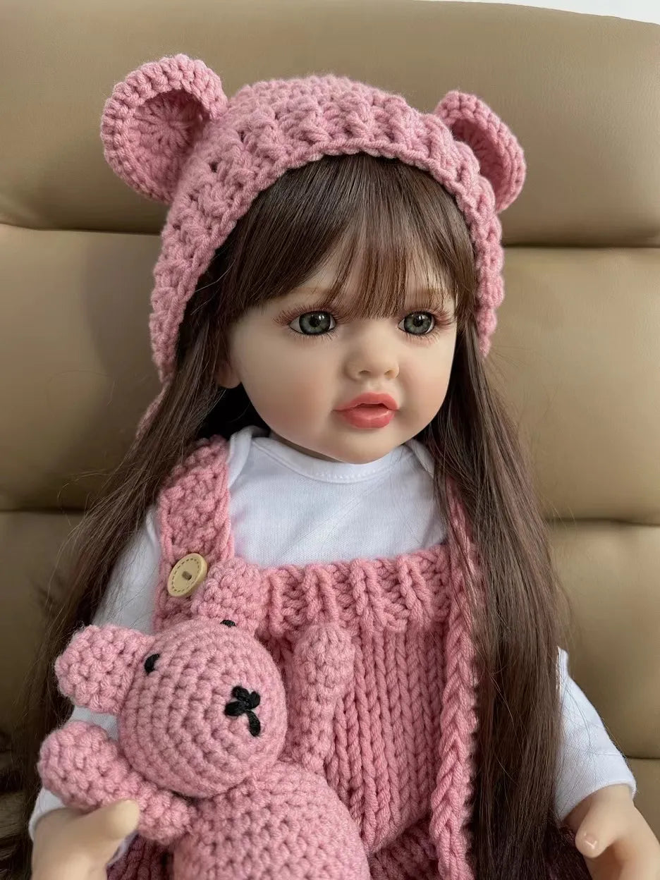 BZDOLL 55 CM 22 Inch Realistic Full Silicone Baby  Girl Doll - theultimatemarketshop