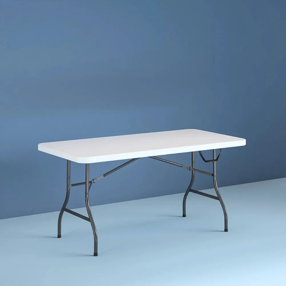 6 Foot Folding Table In White Speckle Free Shipping  Folding Table Portable