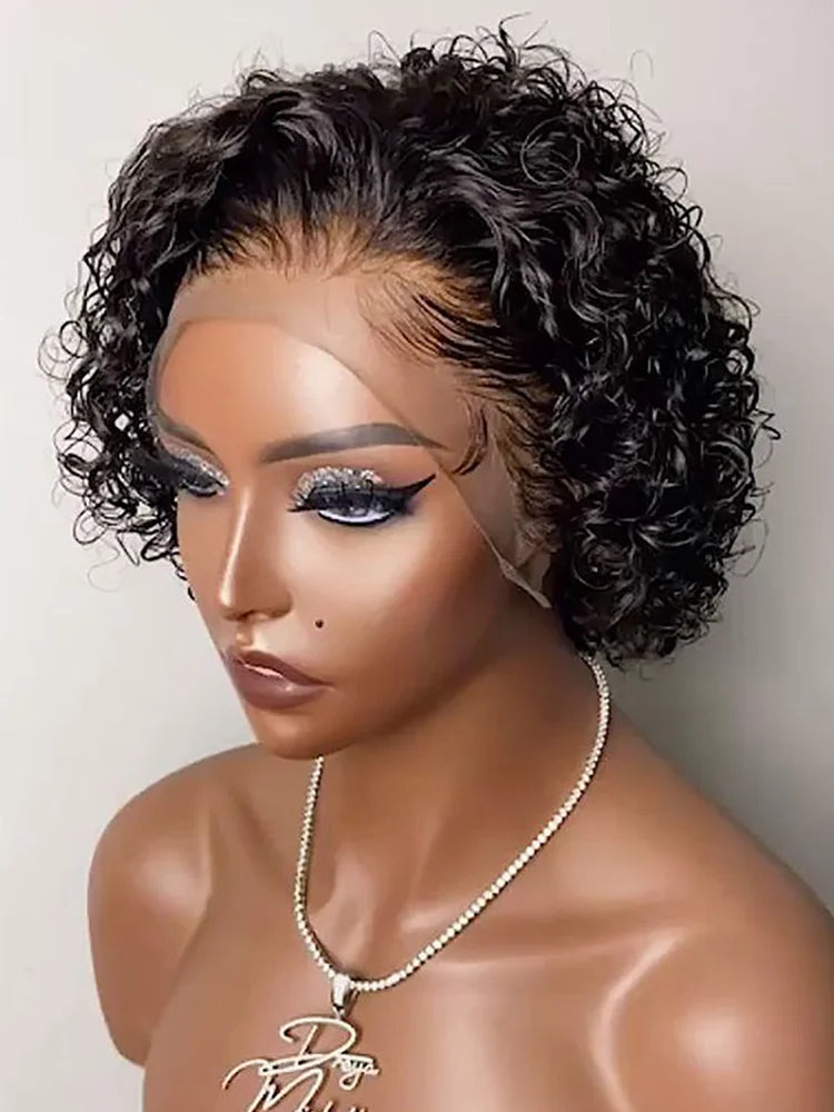 Pixie Cut Wig Human Hair 13x1 Lace Frontal Wigs Human Hair Short Bob Human Hair Wigs For Black Women - theultimatemarketshop