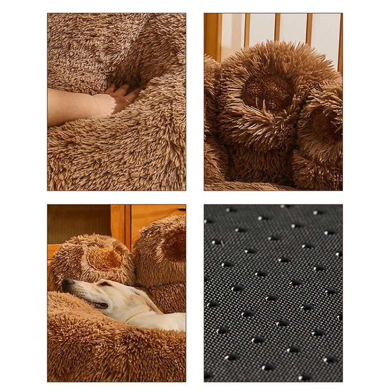 Beds for Small & Large Dogs Warm, Washable Plush Medium - theultimatemarketshop