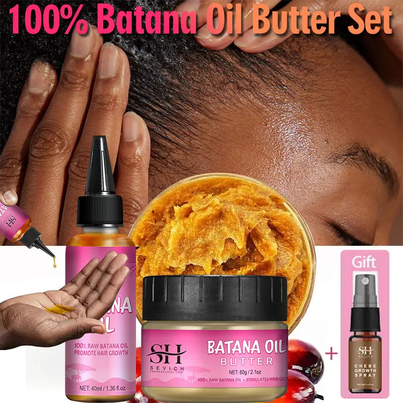 Natural 100% Pure Batana Oil For Hair Growth Batana Oil Butter Hair Mask From Honduras Hair Loss Treatment For Black Men & Women