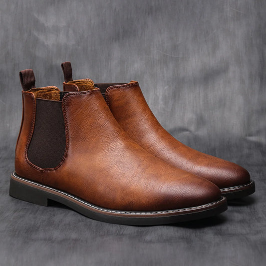 40~46 Men Chelsea Boots Brand Retro Comfortable - theultimatemarketshop