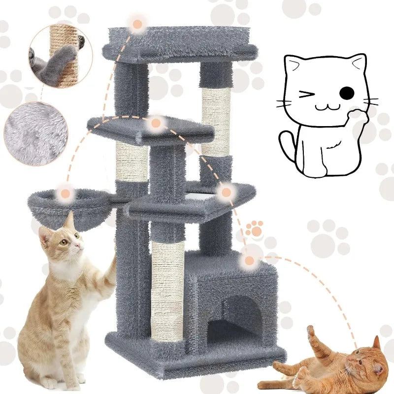 Cat Tree Tower for Indoor, Cat Toy Interactive Accessories 13PCS. - theultimatemarketshop