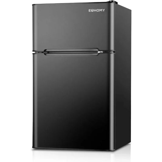 Mini Fridge with Freezer, 3.2 Cu. Ft Mini Refrigerator, Dorm Fridge with 2 Door