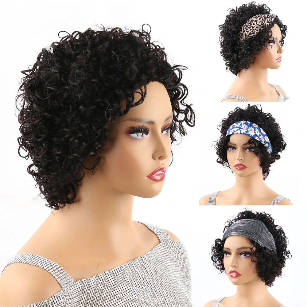 Pixie Cut Wig Human Hair Short Curly  For Black Women - theultimatemarketshop