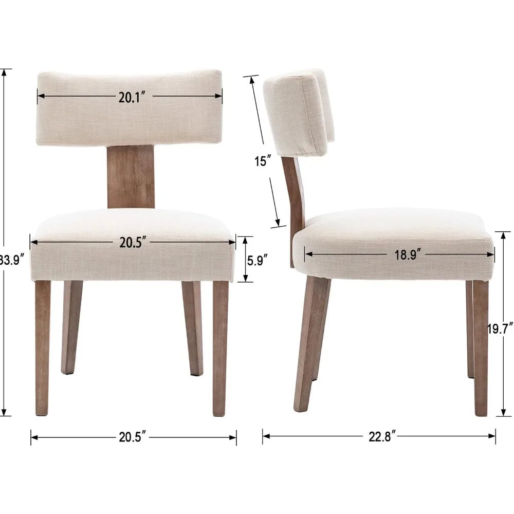 Dining Room Sets, 4 Set, Modern Dining Chairs with Wood Legs, Upholstered Dining Chairs  Dining room Set.