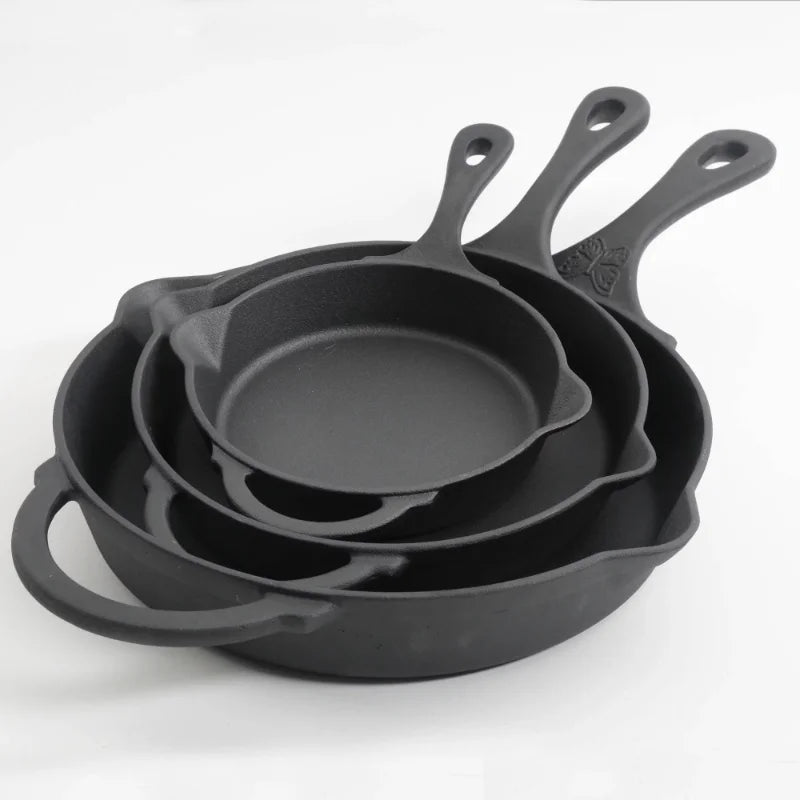 The Pioneer Woman Timeless Cast Iron Set 3-Piece Fry Pans. - theultimatemarketshop