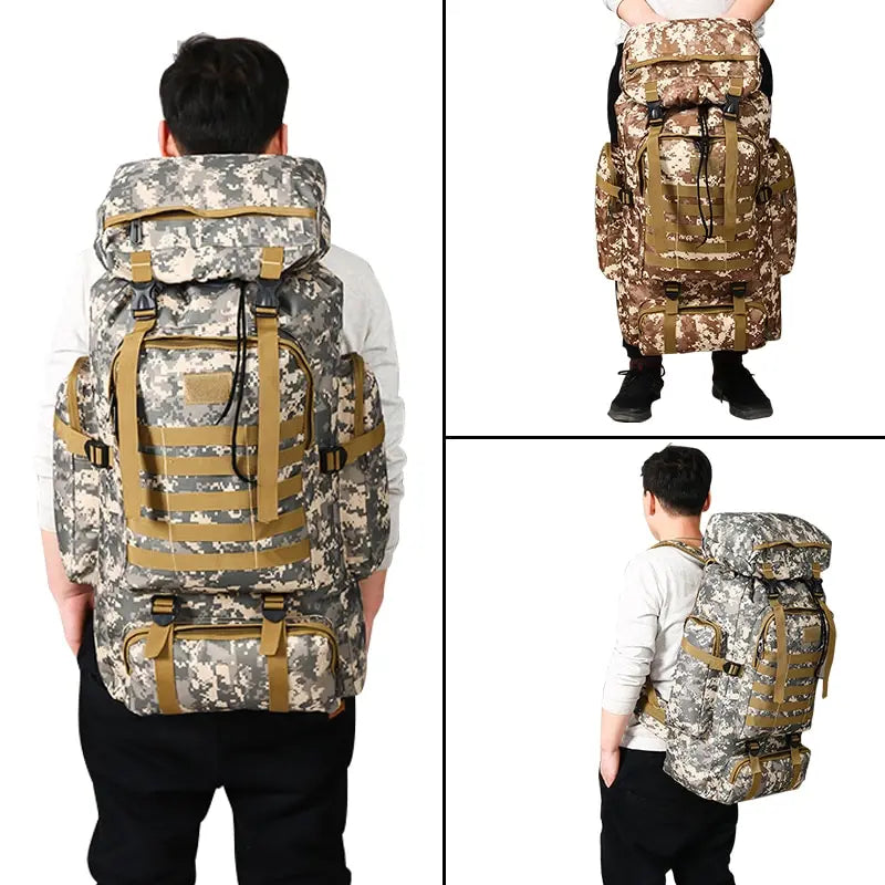 Outdoor Military Camouflage travel Backpack Men Large Capacity Waterproof  Backpack for Men Hiking Bag