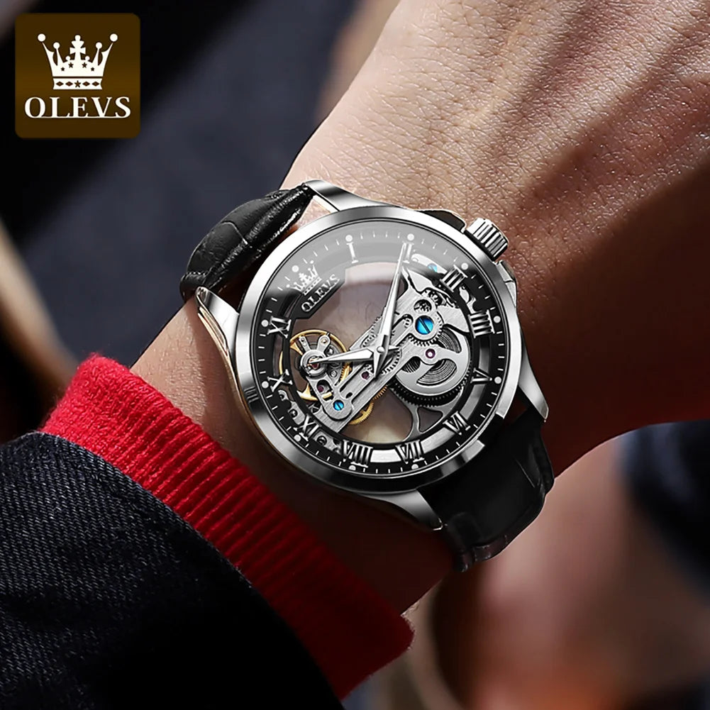 OLEVS Luxury Brand Men Automatic Mechanical Wristwatch - theultimatemarketshop