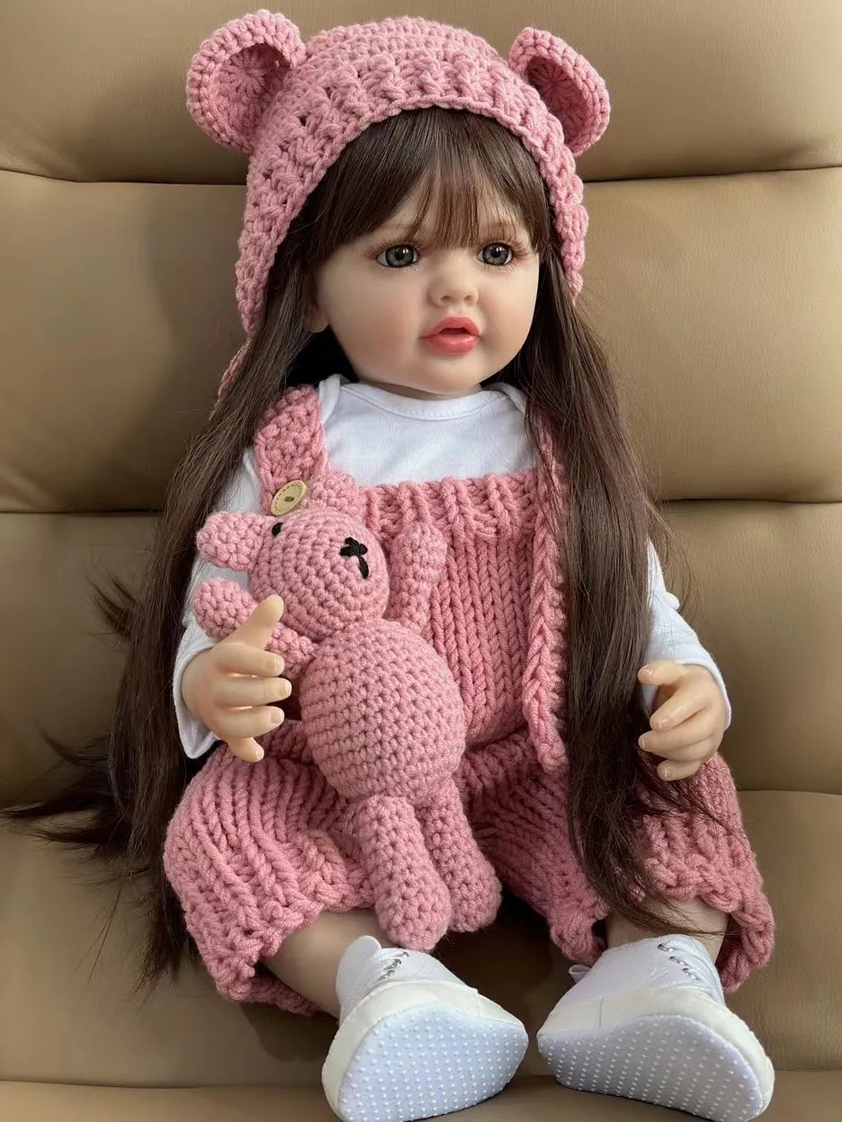 BZDOLL 55 CM 22 Inch Realistic Full Silicone Baby  Girl Doll - theultimatemarketshop