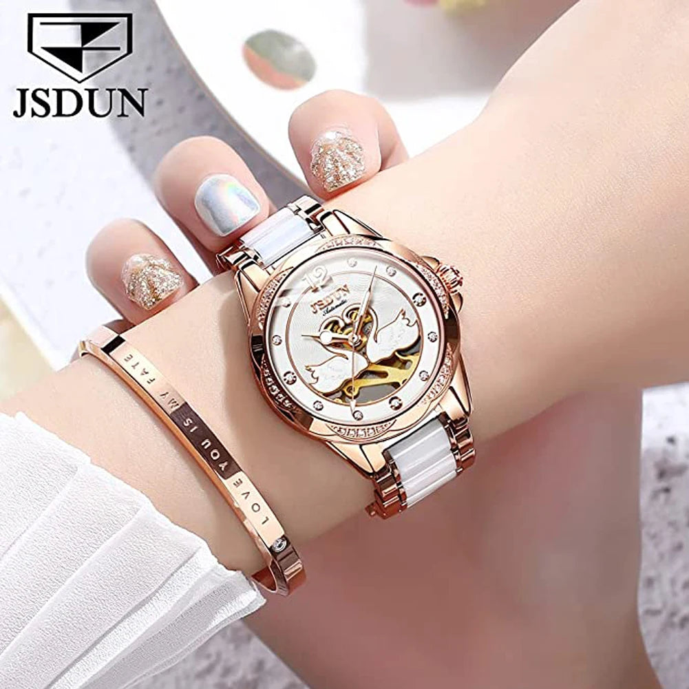 Luxury Mechanical Women wristwatch. - theultimatemarketshop