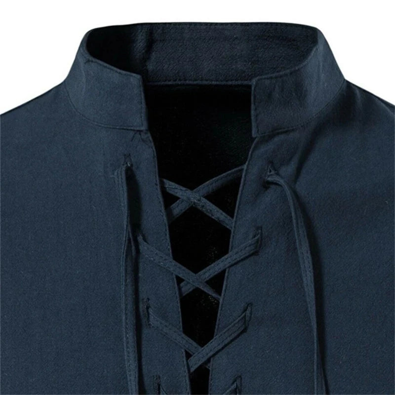 Men's V-neck  Casual wear-shirt Long Sleeve Top - theultimatemarketshop