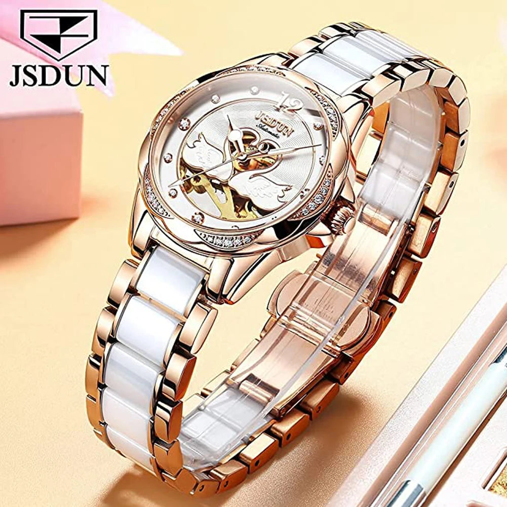 Luxury Mechanical Women wristwatch. - theultimatemarketshop