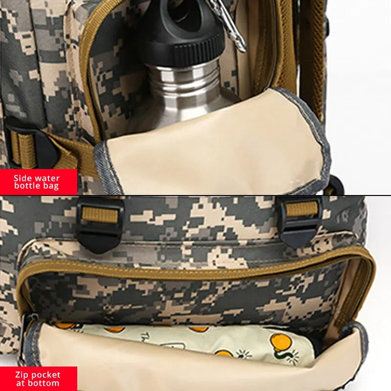 Outdoor Military Camouflage travel Backpack Men Large Capacity Waterproof  Backpack for Men Hiking Bag