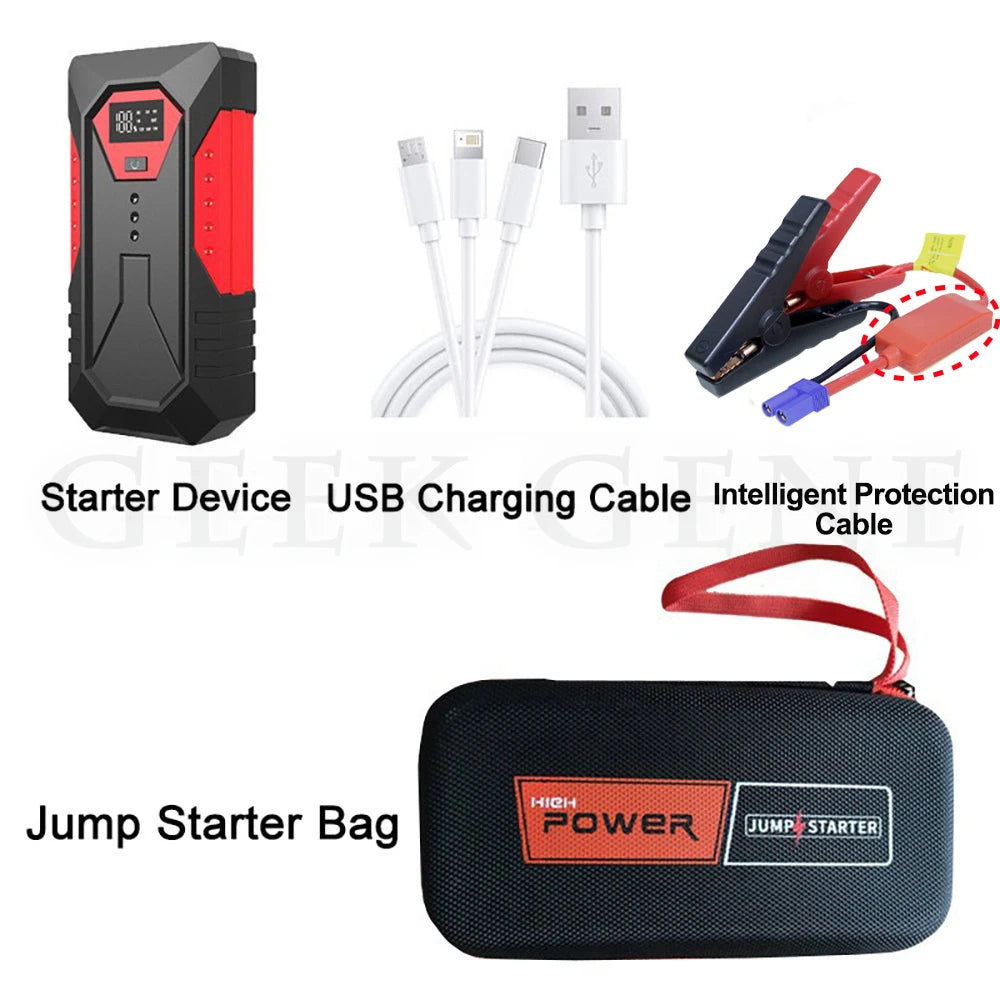 18000mAh Car Jump Starter Portable Power Battery Booster 12V Car Starting Device