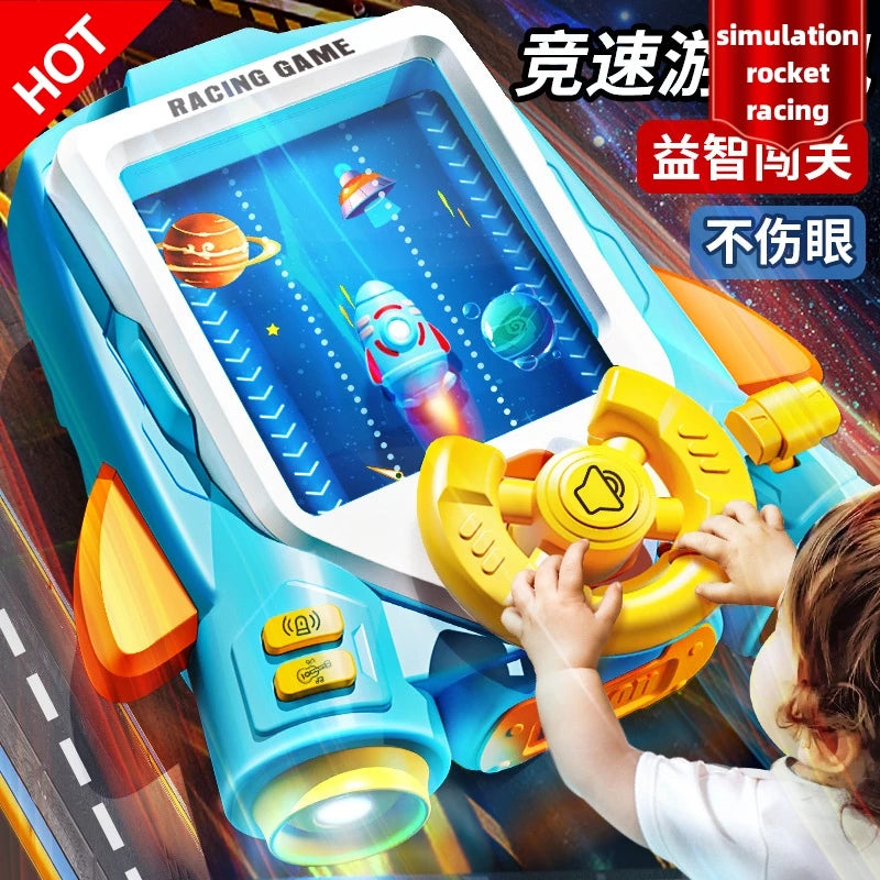 Children's Steering Wheel Driving Toy Dodge Vehicle Simulation Game With Music Sound Effects For Baby festival Kids