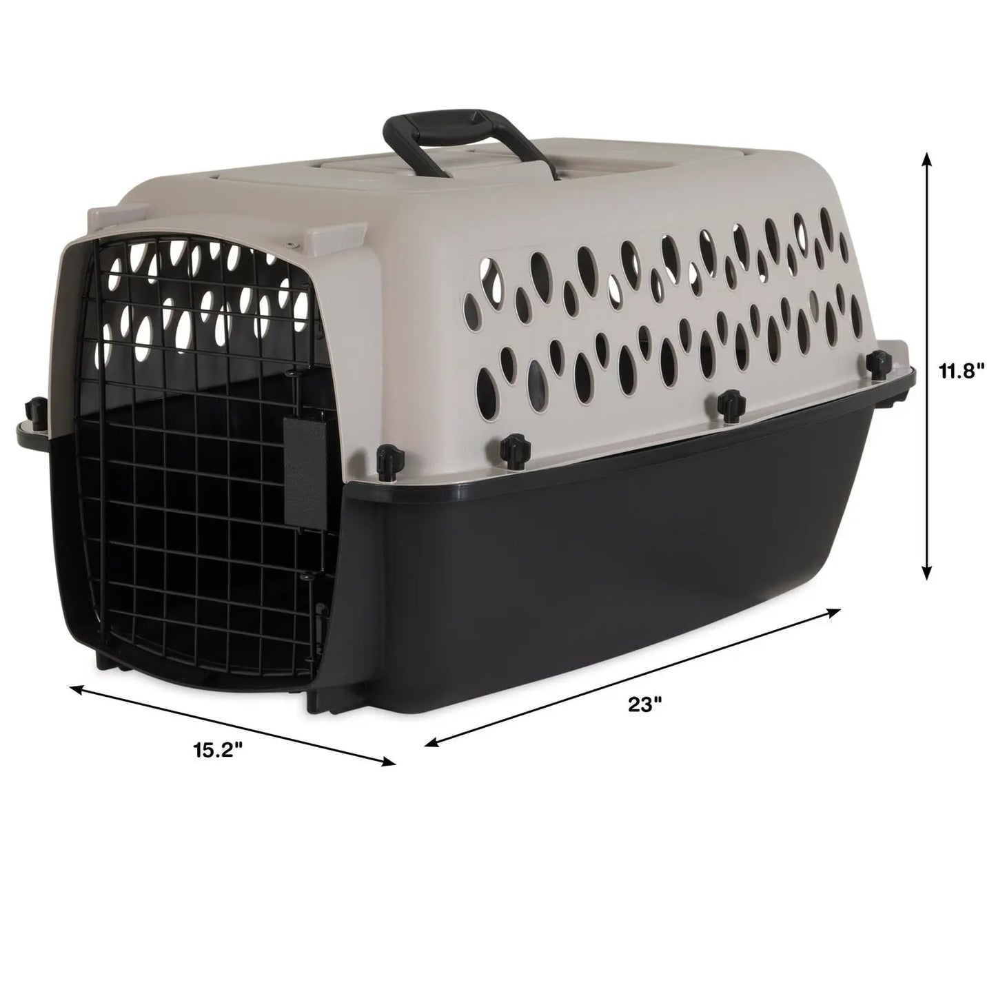 Pet Kennel for Dogs, Hard-Sided Pet Carrier, Extra Small, 23in Length pet carrier