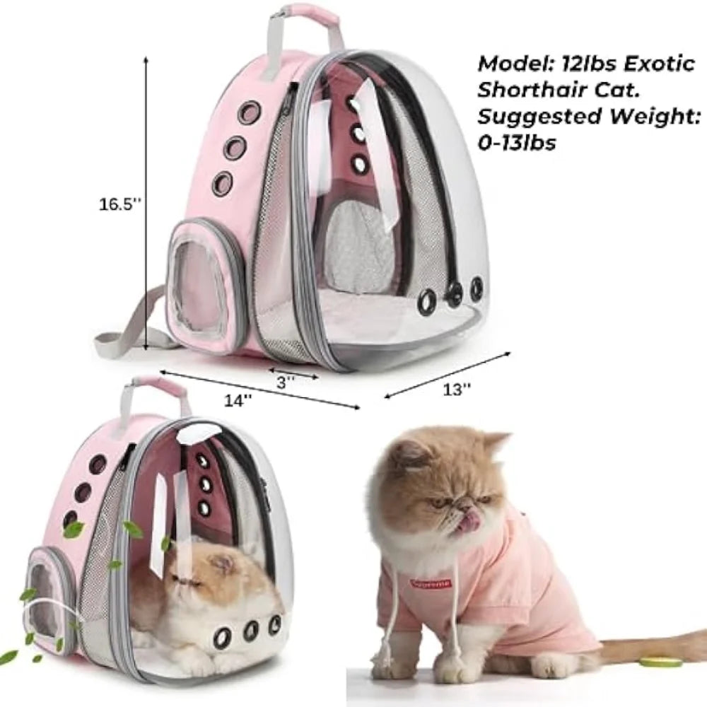 Lolli meow Bubble Pet Carrier Backpack. - theultimatemarketshop