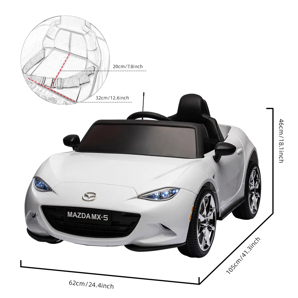 12V Kids Mazda Power Battery Car, Toy Ride - theultimatemarketshop