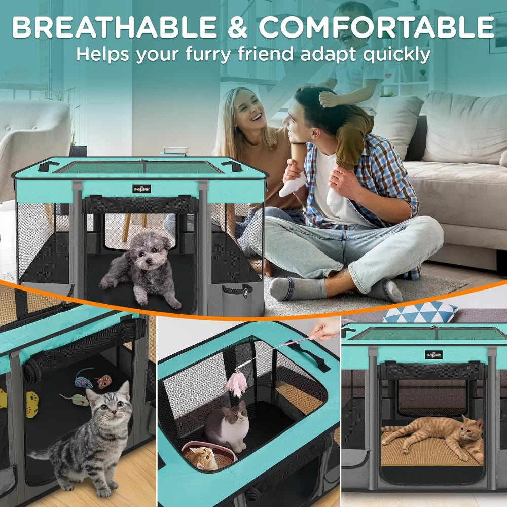 Foldable waterproof Pet Playpen, For Cats/Dogs - theultimatemarketshop