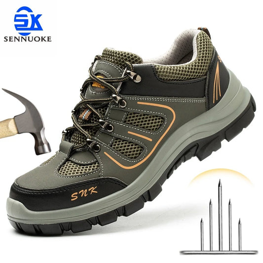 Safety Shoes for Men, Work Lightweight Sport Sneakers Steel Toes Protection for the Feet