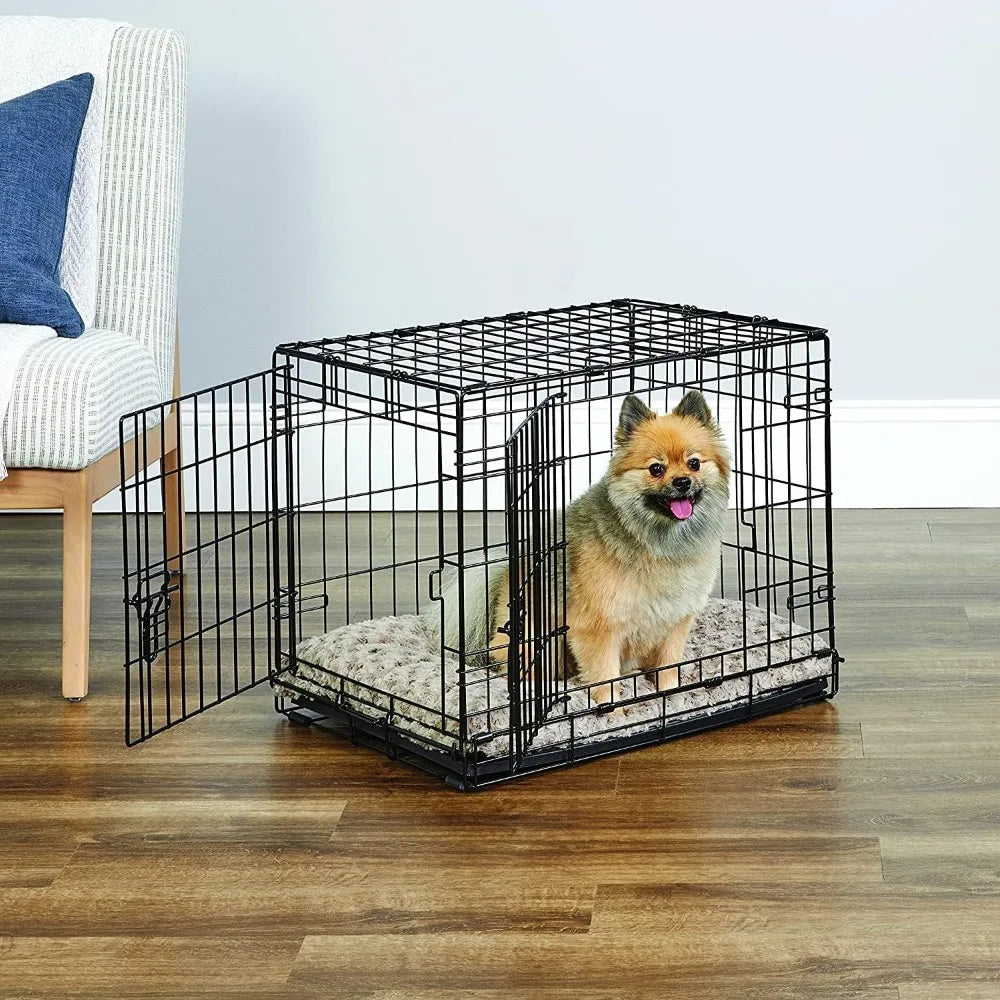 Double Door Dog Crate, Includes Leak-Proof Pan, - theultimatemarketshop