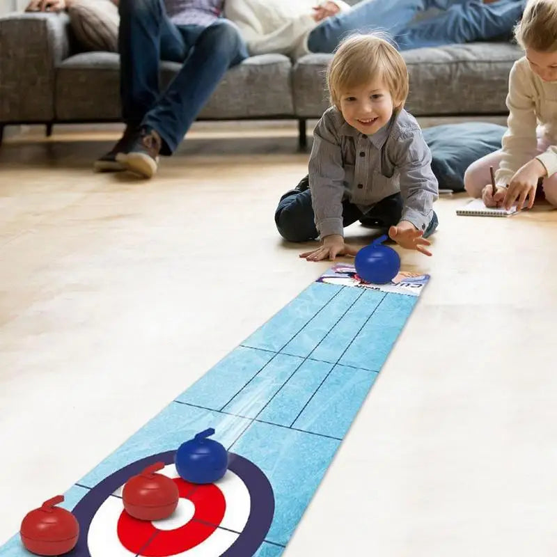 Table Top Curling Game Set For Kids Tabletop Games For Adults Children And Families