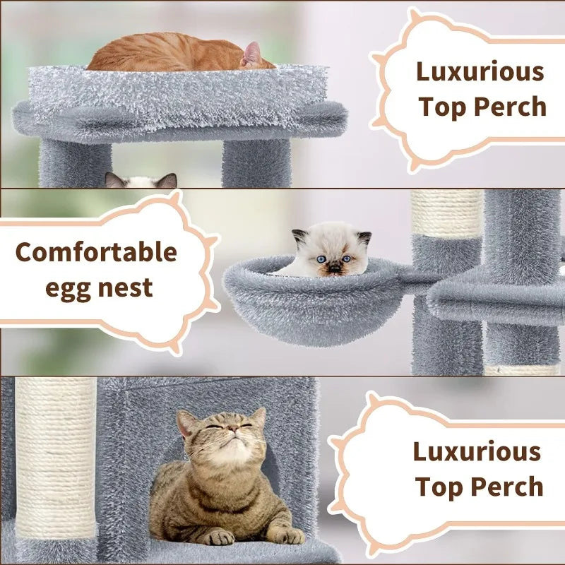 Cat Tree Tower for Indoor, Cat Toy Interactive Accessories 13PCS. - theultimatemarketshop