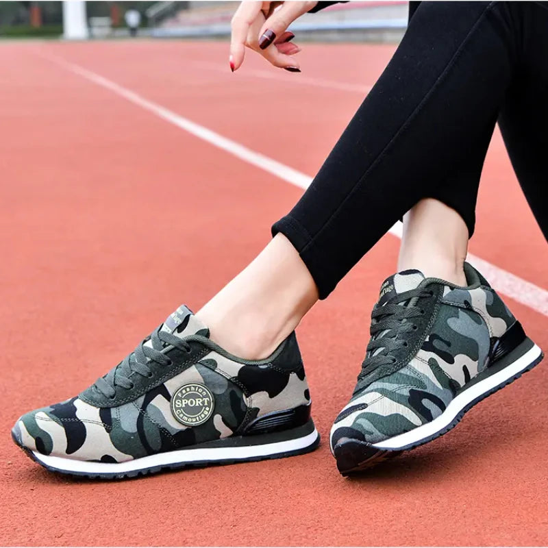 Women High Top Wedge Platform Camouflage Sneakers  Casual Shoes - theultimatemarketshop