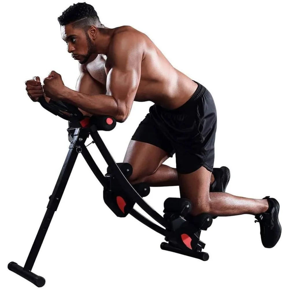 ab Machine, ab Workout Equipment for Home Gym, Height Adjustable ab Trainer, Foldable Fitness Equipment.