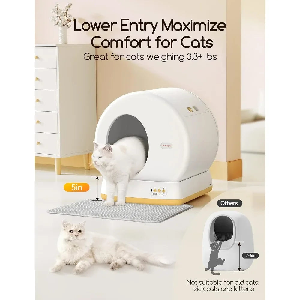 Advanced Safety System Automatic Cat Litter Box Perfect for Multi Cats ' Sandbox Toilet Sand Tray